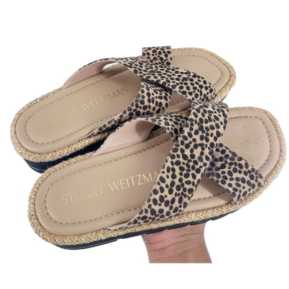 Roza Animal-print Crisscross Slide Sandal - Picture 3 of 5